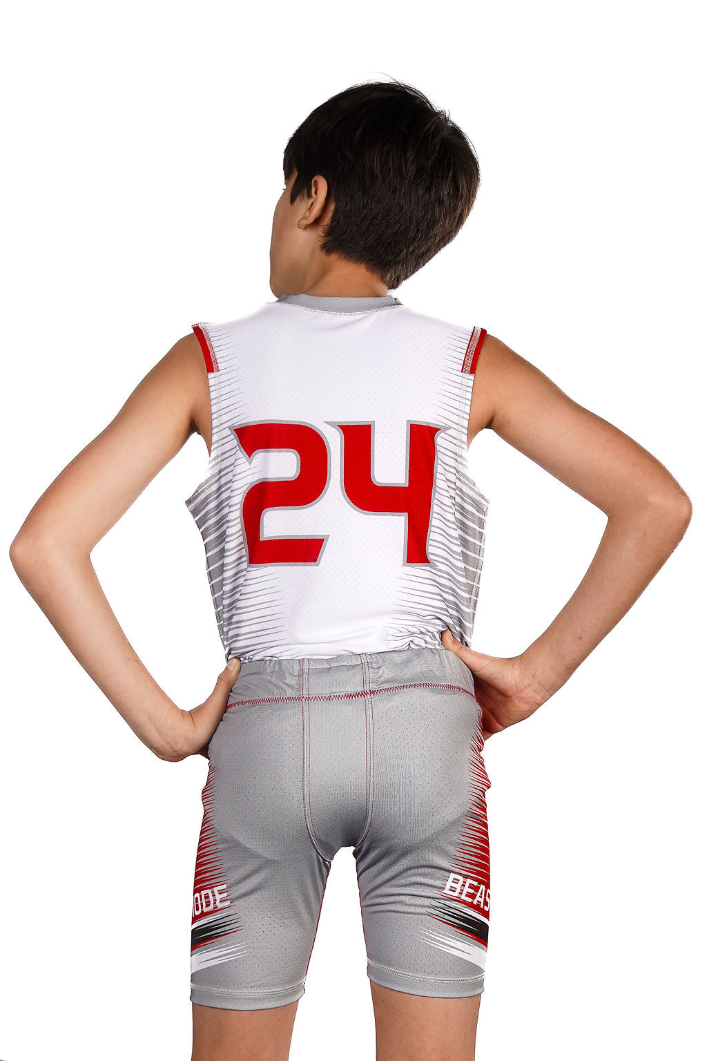 Beastmode Team Custom Pro Sleeveless Compression Shirt Back