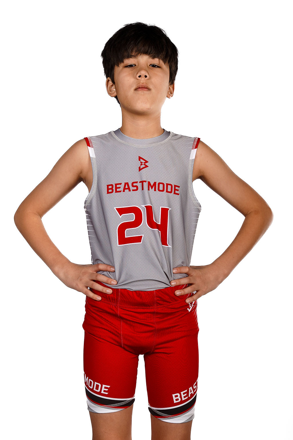 Beastmode Team Custom Pro Sleeveless Compression Shirt Front