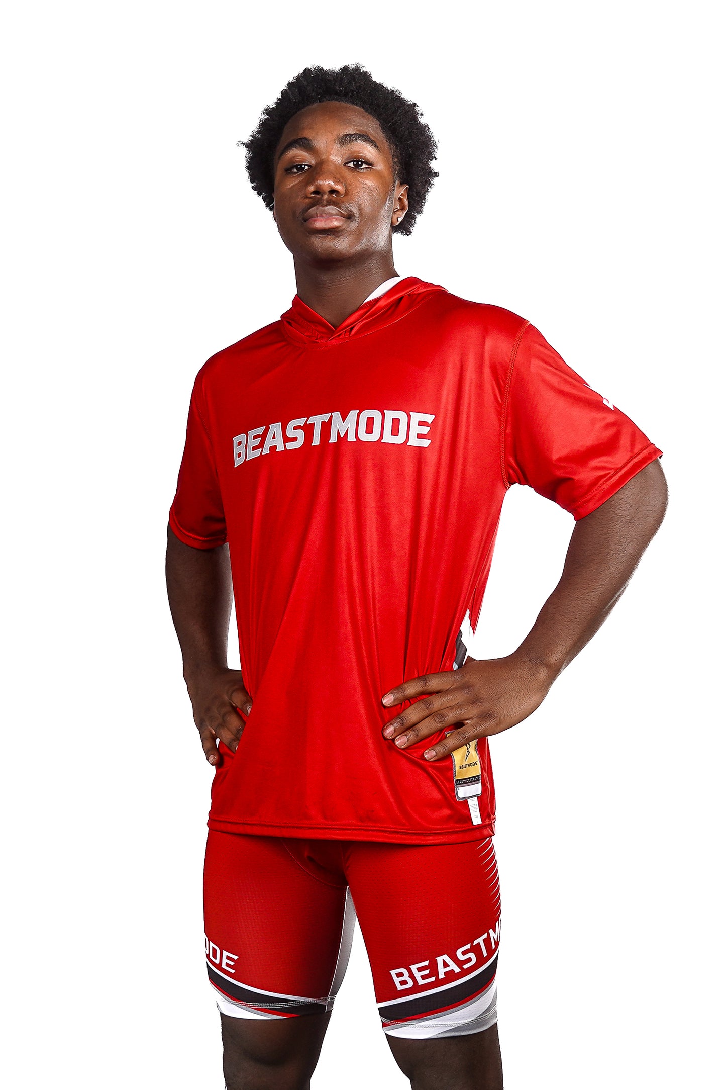 Beast Mode Team Custom Core Hooded Short Sleeve Shirt
