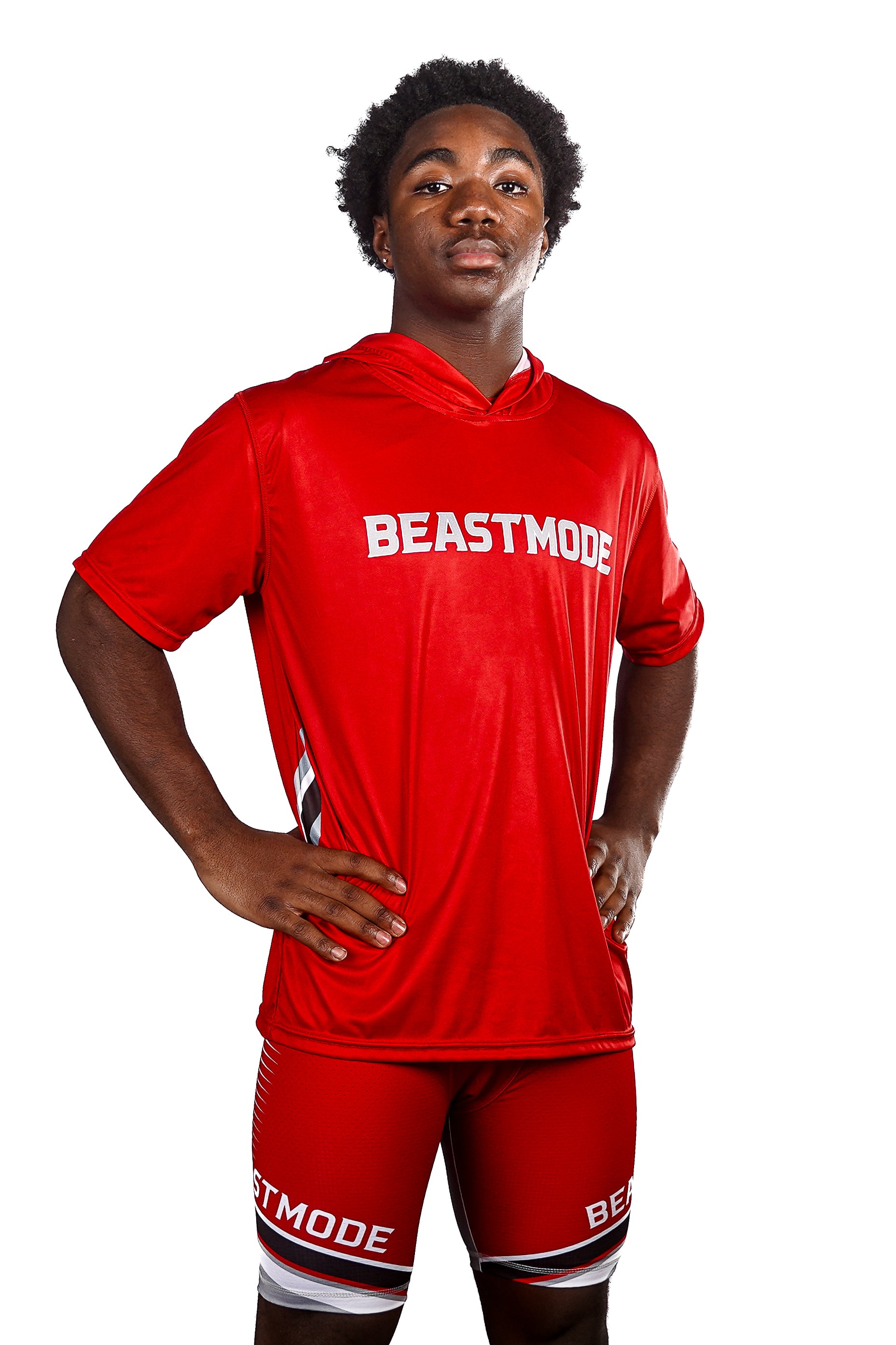 Beast Mode Team Custom Core Hooded Short Sleeve Shirt